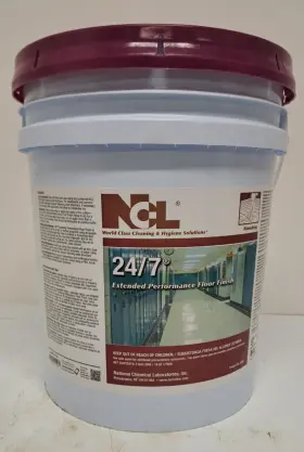 0593-21 National Chemical Floor Finish 24/7 For All Types Of Flooring 5 Gal Pail