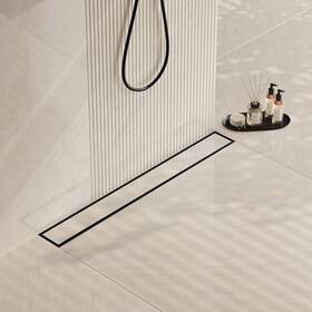 Neodrain Za3-36-t02-pb 36 Inch Linear Shower Drain 2-in 1 Flat And Tile Insert Cover Matte Black