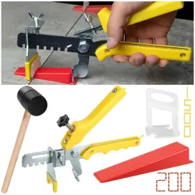 Tls-0829 Neuermond Tile Leveling System With Plier And Rubber Mallet 1500 Pcs Spacers Clip