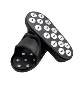 Dx-5b Nichiyo 1 Pair Flexible Spiked Shoes For Epoxy Floor Coating Paint Self-leveling