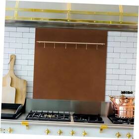 Ningbo Feishida Electric Co. Ltd 760532657300 29.5 Inch X35.5 Aged Copper Finish 304 Stainless Steel Backsplash Panel 35.5inch