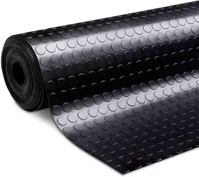 Nisorpa 974013541994 3mm Thick Garage Floor Rubber Mat 16.4 X 3.3 Fts