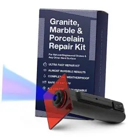 N105au Nnrepair Granite Marble And Corian Repair Kit Clear Black Acrylic - Ideal As Quartz