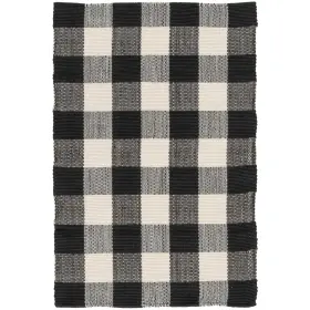 No 194216014095 24 Inch X 36 Black And White Outdoor Layering Rug