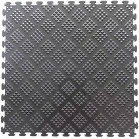 Norsk 744110773354 Multi-purpose 18.3 Inch X Metallic Graphite Pvc Garage Flooring Tile Wit