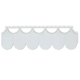 100030001 Novik Stone Siding 10 Inch X 32 Half Round Polymer 22 Panels Per Box 32.2-sq-ft