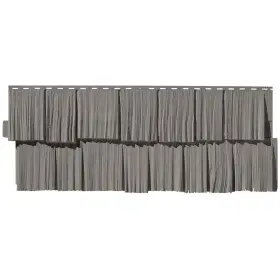 100070081 Novik Novikshake 18.8 Inch X 48.4 Hs Hand Split Shake Polymer Siding In Gray