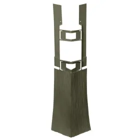 120070123 Novik Faux Stone Siding 9.38 Inch Hx7 Wx19.63 D Dry Stack Composite Brunswick Green