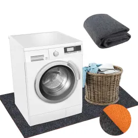 Nv-uwmm-001 Nvaav Under Washing Machine Mat 63 X 36 Inch Waterproof Floor Rubber Backing F