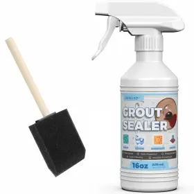 Oa-grout Sealer 445024313331 16oz Spray With Brush For Floor Tile Clear Waterproof Shower Seale