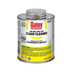 Oatey 30805 30795 Clear Pvc Cleaner 16 Oz Low Voc Pipe