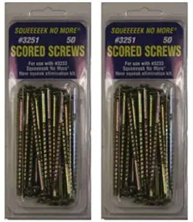 3251 Oberry Enterprises 769580848814 Squeak Screw 50 Count Pack Of 1 Yellow Set 2