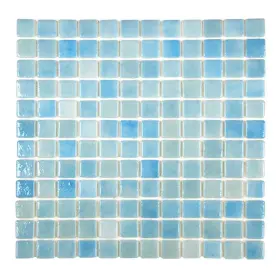 Cay-tortib2 Oceanmosaics Swimming Pool Tile Islamorada 1x1 Shower Spa Bathroom Backsplash Freshwater Blue