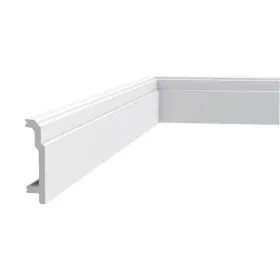 Orac Decor 840088645461 Baseboard Moulding 1 Inch D X 4-1/4 W 78-3/4 L Primed White 3-pack