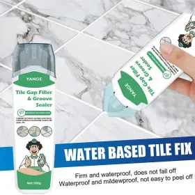 Ornaments 313057931921 White Ceramic Tile Caulking Agent Floor And Bathroom Gap Filler Mildew Proof