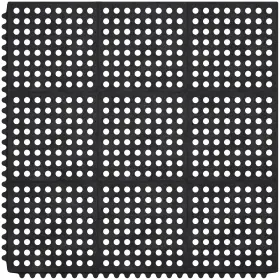 Ardm1020-3x3 Ottomanson Heavy Duty Rubber Floor Mat Nonslip Waterproof Easy To Clean Antifatigu