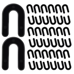 Hs.14-100 Oualhoo 1/4 Inch Plastic Horseshoe Shims U Tile Spacers Black