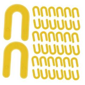 Oualhoo Hs.316-100 3/16 Inch Plastic Horseshoe Shims U Tile Spacers Leveling 100