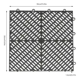 Oukaning 769092670149 12x12 Inch Interlocking Garage Floor Tiles 25/55 Pcs Deck Tile Snow Water Drainage Oukaning 769092670149 12x12 Inch Interlocking Garage Floor Tiles 25/55 Pcs Deck Tile Snow Water Drainage