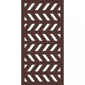 Outdeco 705353742750 5/16 Inch X 24 48 Herringbone Modular Hardwood Composite Decorative Fen
