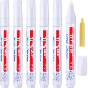 Outus 096779290460 6 Pieces Tile Pen Wall Grout Restorer Repair Marker Filler For