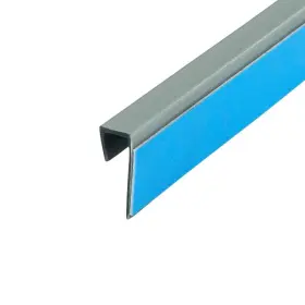 Outwater 840088715300 Plastic J Channel Fits Material 1/4 Inch Thick Silver Pvc Cap Moulding With A