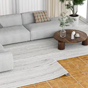 Oxdigi 705353376511 Peel And Stick Vinyl Flooring Roll 24 Inch X 196 / 32 Sq.ft Self Adhesive Vin
