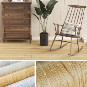 Dbt1772 Oxdigi Peel And Stick Vinyl Flooring Roll 23 Inch X 393 /64 Sq.ft Classic Oak Wo