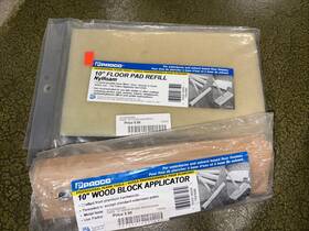 Padco 6326 Wood Block Applicator 10 Inch #6326 Hardwood Floor Refinishing With Pad Refill