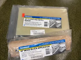 6326 Padco Wood Block Applicator 10 Inch #6326 Hardwood Floor Refinishing With Pad Refill