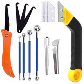 Pandy 600454276879 Grout Removal Tool System Hand Saw With 3 Pieces Backup Blades Caulking