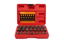 Panovos 710702402919 25pcs Screw Bolt Nuts Extractor Set Hex Head Multi-spline Remover Extra