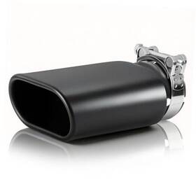 Partssquare Gsfw-0503472896 Square Exhaust Tip 3 Inch Inlet X 5.3 Outlet 9 Long Black Coated