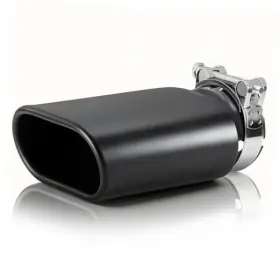 Gsfw-0503472896 Partssquare Square Exhaust Tip 3 Inch Inlet X 5.3 Outlet 9 Long Black Coated