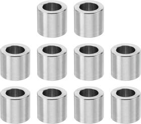 Patikil 240102 M6 Stainless Steel Spacers 10 6.2mm Id X 10mm Od L Silver