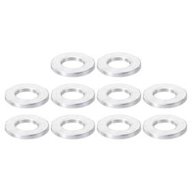 Patikil Pta231110tt000175 M10 Aluminum Spacers 10 Pcs 10.5mm Id X 20mm Od 2.5mm L Silver