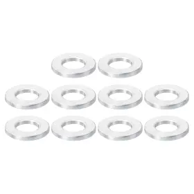 Pta231110tt000175 Patikil M10 Aluminum Spacers 10 Pcs 10.5mm Id X 20mm Od 2.5mm L Silver