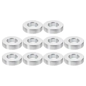 Pta231110tt000178 Patikil M10 Aluminum Spacers 10 Pcs 10.5mm Id X 20mm Od 5mm L Silver