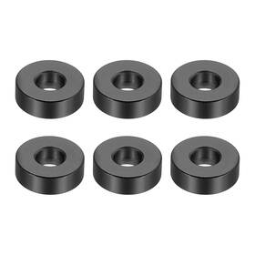 Patikil Pta240417tt001489 M6 Aluminum Spacers 6 Pcs Metal 6.2mm Id X 15mm Od 5mm L Black