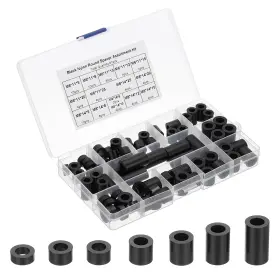 Pta240812tt001621eu Patikil M6 M8 Nylon Spacer 81pcs Round Standoff 11 Millimeters Black