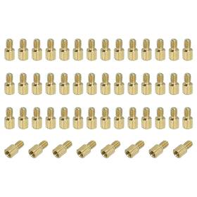 Patikil Pta241204tt001098eu M2 X 3 Mm Male Female Brass Hex Spacer Standoff 50 Pcs