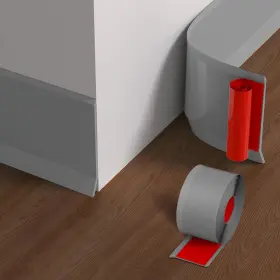 Pattengo 765477081357 Flexible Baseboard Molding Trim 4 Inch X 20 Feet Vinyl Wall Base With Wider