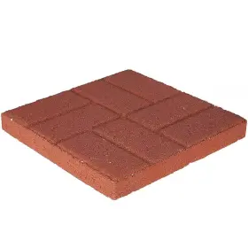 Pavestone 744759255723 16 Inch X 1.75 River Red Concrete Brickface Square Step Stone