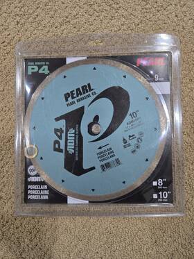 Pearl Abrasive 662333776344 P4 Adm10pt 10 Inch Porcelain Tile Diamond Blade
