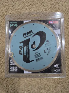 Adm10pt Pearl Abrasive 662333776344 P4 10 Inch Porcelain Tile Diamond Blade