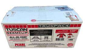 Pearl Abrasives 877512/tsc1000r Tuscan Seamclip Truspace Red 3/8 Inch To 1/2 Tiles Box Of 1000