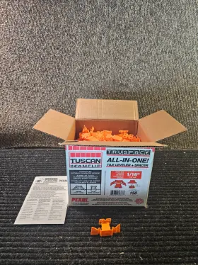 Tsc150116o Pearl Abrasives Qty 150 Tuscan 1/16 In Tile Leveler/spacer System - Orange Tsc150116o Pearl Abrasives Qty 150 Tuscan 1/16 In Tile Leveler/spacer System - Orange
