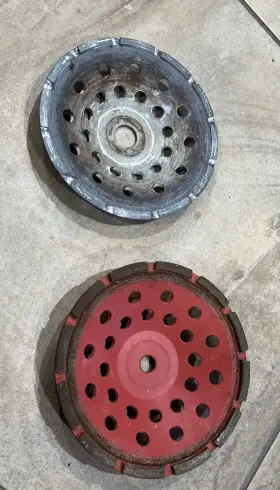 Pv7ch Pearl Lot Of Abrasive Concrete And Masonry Cup Wheel Single 7 Inch Unbranded
