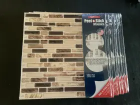 761028 Peel & Stick And Wall Tiles - Rockbridge- Lot Of 10