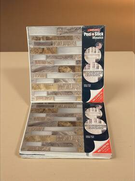 Peel & Stick Mosaics Ps102peel Designer And 677547 Mosaic Tile Lot 18 Sheets 9.4x10 Wall Tiles